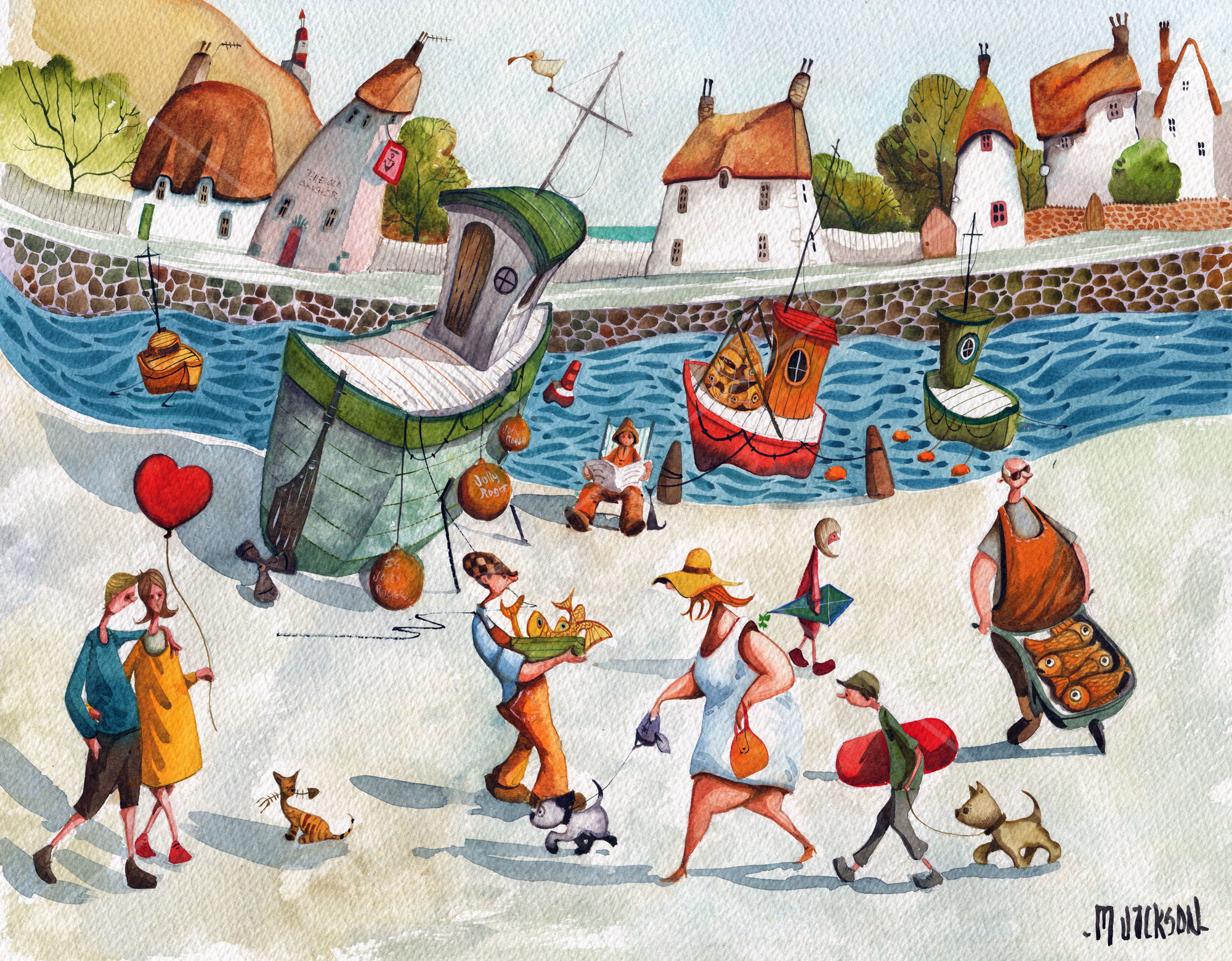 Seaside art prints by Mike Jackson