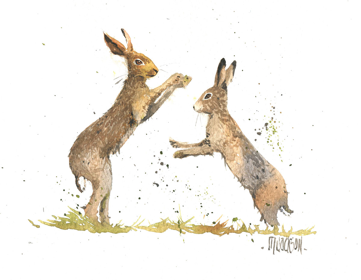 Boxing Hares