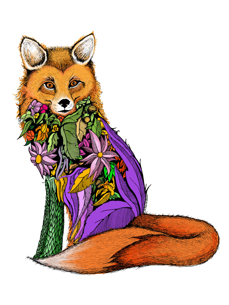 Floral Fox