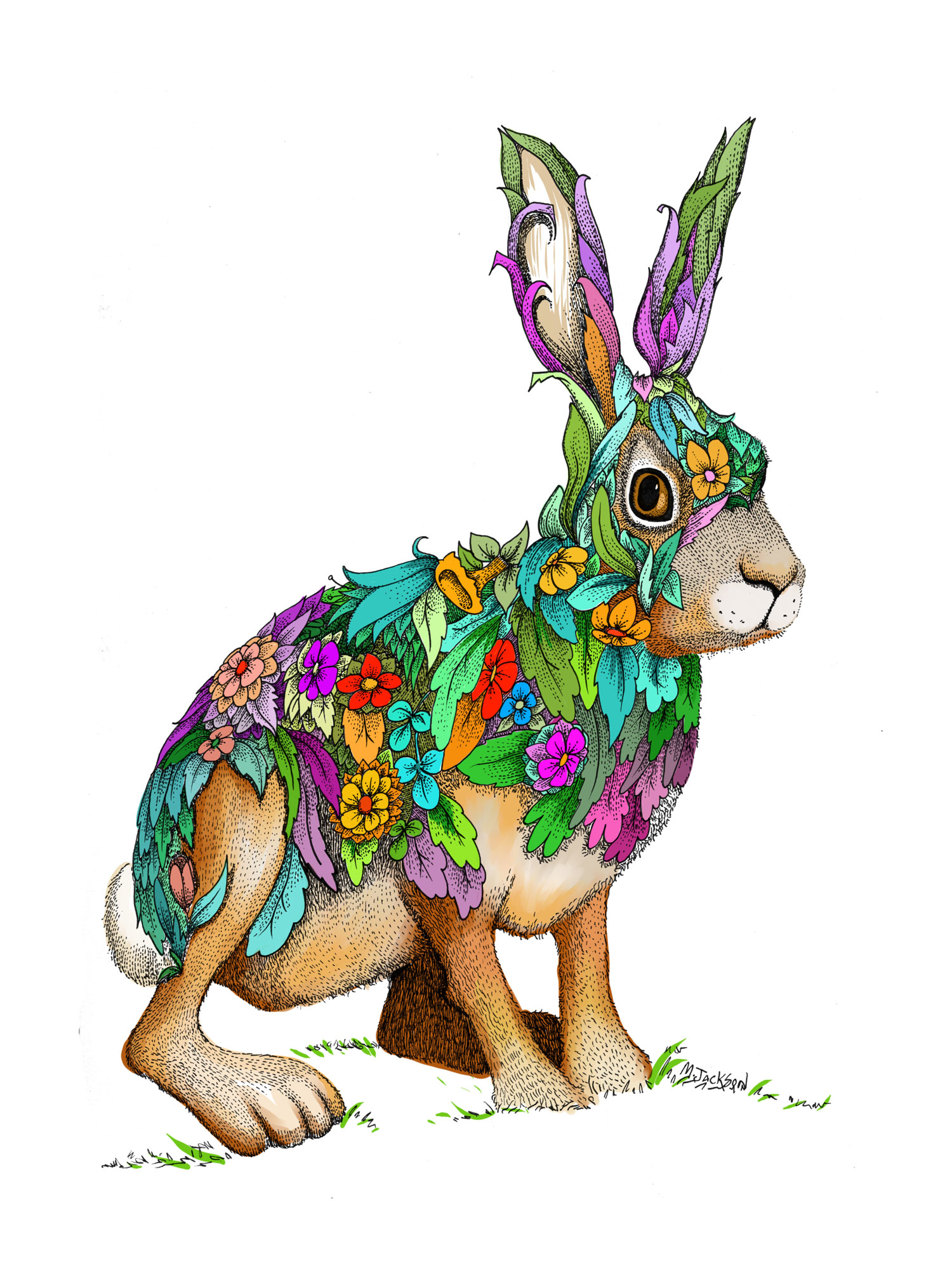 Floral Hare